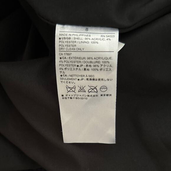 BANANA REPUBLIC Shimmer Tweed Pleated Mini Skirt Midnight Blue Preppy 8 - Picture 4 of 5